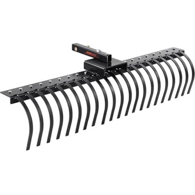Vevor Landschaftsrechen - 1524 x 450 x 410 mm, 21 Stahlzinken - Kompatibel mit Traktor-Systemen Vevor Landschaftsrechen - 1524 x 450 x 410 mm, 21 Stahlzinken - Kompatibel mit Traktor-Systemen
