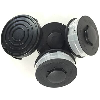 Grizzly Tools 3 Ersatz Spule + 1 Haube/Deckel passend für Top Craft TCR 450, TCR 451,TCR 500 Spulenabdeckung Elektro Rasentrimmer ALDI HOFER Fadenspule Topcraft Trimmerspule Deckel Grizzly Tools 3 Ersatz Spule + 1 Haube/Deckel passend für Top Craft TCR 450, TCR 451,TCR 500 Spulenabdeckung Elektro Rasentrimmer ALDI HOFER Fadenspule Topcraft Trimmerspule Deckel