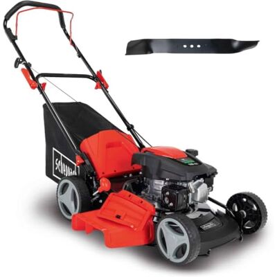 Scheppach MP150-46 Benzin Rasenmäher 46cm Schnittbreite 3,5 PS 7-fache Schnitthöhenverstellung 55 Liter Fangkorb Seitenauswurf Mulchfunktion Reinigungsfunktion inkl. 2. Messer Scheppach MP150-46 Benzin Rasenmäher 46cm Schnittbreite 3,5 PS 7-fache Schnitthöhenverstellung 55 Liter Fangkorb Seitenauswurf Mulchfunktion Reinigungsfunktion inkl. 2. Messer