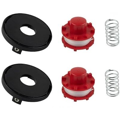 StarRing 1/2 Set Ersatz-Garnspulenschnur und Spulenkappenabdeckung für Einhell CE-CT 36/30 LI E SOLO, für AGILLO 36/255 BL Agillo 18/200 Rasenmäher-Teile (2 Stück) StarRing 1/2 Set Ersatz-Garnspulenschnur und Spulenkappenabdeckung für Einhell CE-CT 36/30 LI E SOLO, für AGILLO 36/255 BL Agillo 18/200 Rasenmäher-Teile (2 Stück)