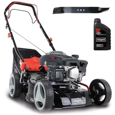Scheppach Benzin Rasenmäher MS150-42 3,5PS Schnittbreite 42cm Radantrieb Stahlgehäuse Reinigungsfunktion Mulchfunktion 45L Korb 7-stufige Höhenverstellung inkl. 2. Messer & Motoröl Scheppach Benzin Rasenmäher MS150-42 3,5PS Schnittbreite 42cm Radantrieb Stahlgehäuse Reinigungsfunktion Mulchfunktion 45L Korb 7-stufige Höhenverstellung inkl. 2. Messer & Motoröl