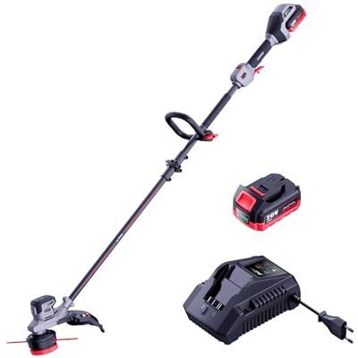 MOVA GT215 Akku-Rasentrimmer, 38 cm Schnittbreite, bürstenloser Motor 2 Geschwindigkeitsstufen, verstellbarer Zusatzgriff, halbautomatischer Fadenvorschub, inklusive Akku & Ladegerät MOVA GT215 Akku-Rasentrimmer, 38 cm Schnittbreite, bürstenloser Motor 2 Geschwindigkeitsstufen, verstellbarer Zusatzgriff, halbautomatischer Fadenvorschub, inklusive Akku & Ladegerät