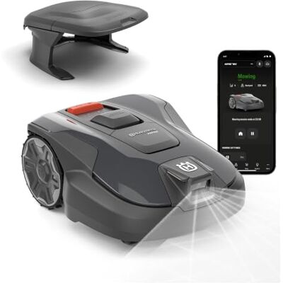 Husqvarna Automower® Aspire R6V Mähroboter ohne Begrenzungskabel AI-Vision, GPS-Navigation inkl. Garage. Für Rasenflächen bis zu 600 m² entwickelt WiFi-Abdeckung benötigt Husqvarna Automower® Aspire R6V Mähroboter ohne Begrenzungskabel AI-Vision, GPS-Navigation inkl. Garage. Für Rasenflächen bis zu 600 m² entwickelt WiFi-Abdeckung benötigt