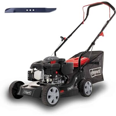 Scheppach Benzin Rasenmäher MP132-40 mit 40cm Schnittbreite Leistung 3,3PS / 2,4kW 3-fache Schnitthöhenverstellung 35 Liter Fangkorb geeignet bis 600 m² große Laufräder inkl. Ersatzmesser Scheppach Benzin Rasenmäher MP132-40 mit 40cm Schnittbreite Leistung 3,3PS / 2,4kW 3-fache Schnitthöhenverstellung 35 Liter Fangkorb geeignet bis 600 m² große Laufräder inkl. Ersatzmesser