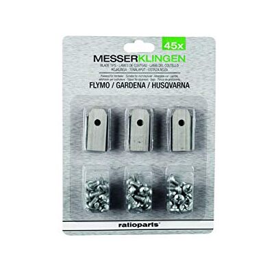 Ratioparts 45 Messer passend für Husqvarna Automower ® 1-Loch inkl. Schrauben, Grau Ratioparts 45 Messer passend für Husqvarna Automower ® 1-Loch inkl. Schrauben, Grau