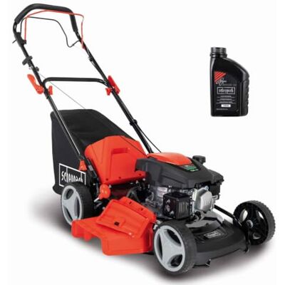 Scheppach MS161-46 Benzin Rasenmäher 46 cm Schnittbreite 55 Liter Fangkorb Stahlgehäuse 7-stufige Höhenverstellung Mulchfunktion Radantrieb Seitenauswurf inkl. Motoröl Scheppach MS161-46 Benzin Rasenmäher 46 cm Schnittbreite 55 Liter Fangkorb Stahlgehäuse 7-stufige Höhenverstellung Mulchfunktion Radantrieb Seitenauswurf inkl. Motoröl