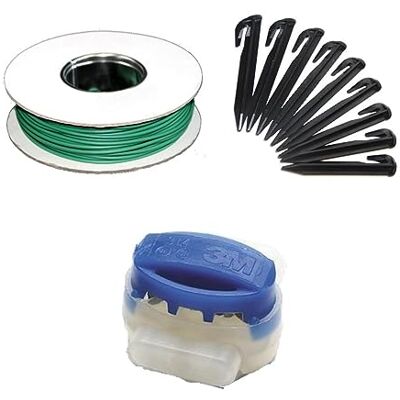 Genisys Mähroboter Kabel Reparatur Set + Haken Verbinder kompatibel mit Yard Force Rasen Roboter Mäher Compact SA LUV Easy Mow Best Begrenzung Draht Erdnägel Klemmen HQ 2024, Set:1m+12H+6V Genisys Mähroboter Kabel Reparatur Set + Haken Verbinder kompatibel mit Yard Force Rasen Roboter Mäher Compact SA LUV Easy Mow Best Begrenzung Draht Erdnägel Klemmen HQ 2024, Set:1m+12H+6V