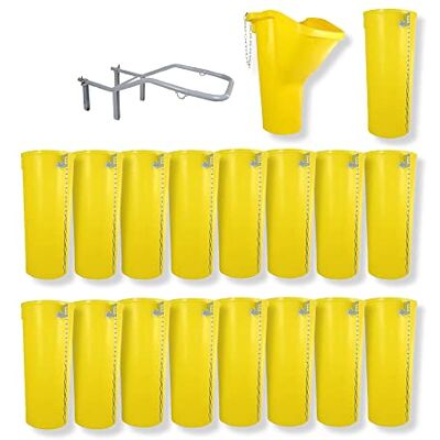 HBH SIRL Profi Bauschuttrutsche Schuttrutsche Schuttrutschen Schuttrohr Set (18m (1x Rahmen, 1x Trichter, 17x Fallrohr)) HBH SIRL Profi Bauschuttrutsche Schuttrutsche Schuttrutschen Schuttrohr Set (18m (1x Rahmen, 1x Trichter, 17x Fallrohr))