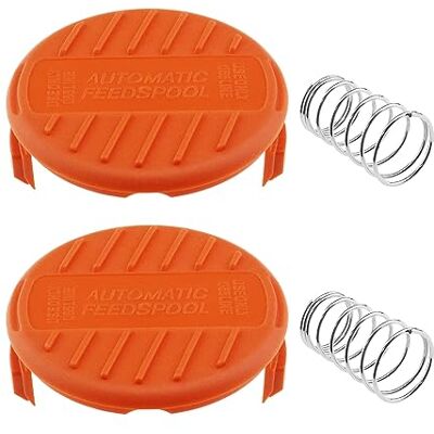 SG Store 2 Stück Fadenschneider Spulenkappe RC-100-P Kompatibel mit Black & Decker GL530 GL550 GL560 GL570 GL580 GH900 GH600 GH400 GH500 GH610 GH912 Rasentrimmer Spulenabdeckung SG Store 2 Stück Fadenschneider Spulenkappe RC-100-P Kompatibel mit Black & Decker GL530 GL550 GL560 GL570 GL580 GH900 GH600 GH400 GH500 GH610 GH912 Rasentrimmer Spulenabdeckung