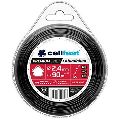 Cellfast Mähfaden Für Rasentrimmer und Freischneider Trimmerfaden Rasentrimmer-Faden Trimmfaden Rasentrimmer Schnur Gehärtet Mit Aluminium Premium Sternförmiger Querschnitt 2,7 mm 90 m Cellfast Mähfaden Für Rasentrimmer und Freischneider Trimmerfaden Rasentrimmer-Faden Trimmfaden Rasentrimmer Schnur Gehärtet Mit Aluminium Premium Sternförmiger Querschnitt 2,7 mm 90 m