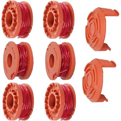 StarRing Ersatz-Trimmerspule & Schnur & Abdeckung für WA0004 für Worx 20V Rasentrimmer Ersatz für WA6531 WG151, WG163E.1, WG163E.3, WG163E.6, WG163E.9 Rasentrimmer-Zubehör (8 Stück) StarRing Ersatz-Trimmerspule & Schnur & Abdeckung für WA0004 für Worx 20V Rasentrimmer Ersatz für WA6531 WG151, WG163E.1, WG163E.3, WG163E.6, WG163E.9 Rasentrimmer-Zubehör (8 Stück)