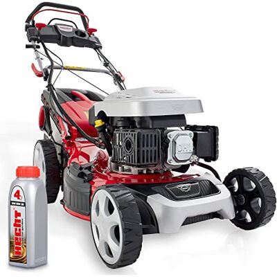 Hecht 5in1 Benzin Rasenmäher 3,6 kW – 51 cm, Elektrostart & Radantrieb 4-Takt Mäher mit 60 L Fangkorb, 4-Gang Radantrieb, Mulchfunktion und Seitenauswurf – für Rasen & Garten Hecht 5in1 Benzin Rasenmäher 3,6 kW – 51 cm, Elektrostart & Radantrieb 4-Takt Mäher mit 60 L Fangkorb, 4-Gang Radantrieb, Mulchfunktion und Seitenauswurf – für Rasen & Garten