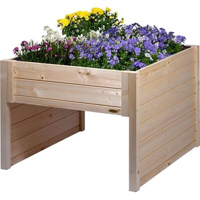 Dobar Mähroboter-Garage - Holz, mit Blumenkasten Dobar Mähroboter-Garage - Holz, mit Blumenkasten