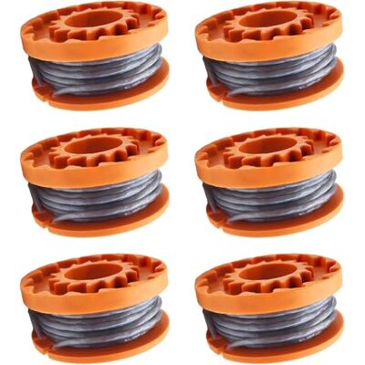 StarRing Ersatz-Trimmerspule, Schnur und Abdeckung für Mac Allister MGTP18Li Trimmerschnur, 1,65 mm, 3 m, WX150 Spule, Ersatz für Macallister Rasentrimmer-Zubehör (6 Stück) StarRing Ersatz-Trimmerspule, Schnur und Abdeckung für Mac Allister MGTP18Li Trimmerschnur, 1,65 mm, 3 m, WX150 Spule, Ersatz für Macallister Rasentrimmer-Zubehör (6 Stück)