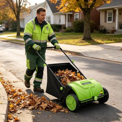 GIDRLL Handrasenmäher Spindelmäher für Rasen, Hof & Garten Manuell Rasenmäher Laubkehrer mit 100L Fangkorb, 53cm Schnittbreite, 4-Fach höhenverstellbar (7-27mm) GIDRLL Handrasenmäher Spindelmäher für Rasen, Hof & Garten Manuell Rasenmäher Laubkehrer mit 100L Fangkorb, 53cm Schnittbreite, 4-Fach höhenverstellbar (7-27mm)
