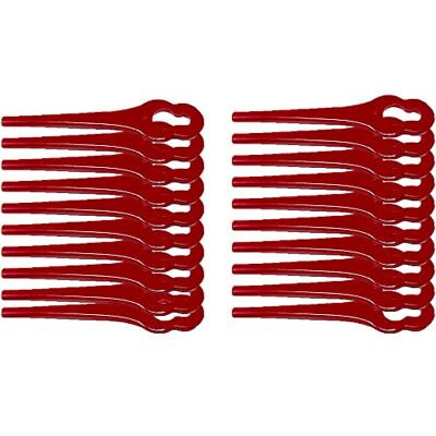 Grizzly Tools Ersatzmesser passend für Akku Rasentrimmer CT2000 Akku Sense Freischneider Rasen Kantenschneider Trimmermesser Nylonmesser (20 Stück) Grizzly Tools Ersatzmesser passend für Akku Rasentrimmer CT2000 Akku Sense Freischneider Rasen Kantenschneider Trimmermesser Nylonmesser (20 Stück)