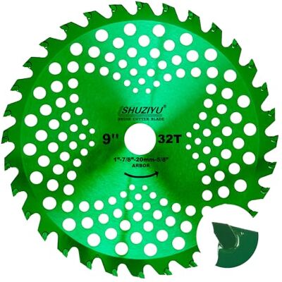LSHUZIYU 230mm-32T, 25.4mm Dorn mit Adapter 22.23-20-16mm, Große Hartmetallspitze, Freischneiderklinge, Freischneider Sägeblatt, Unkrautklinge, Dickichtmesser, Freischneider Messer LSHUZIYU 230mm-32T, 25.4mm Dorn mit Adapter 22.23-20-16mm, Große Hartmetallspitze, Freischneiderklinge, Freischneider Sägeblatt, Unkrautklinge, Dickichtmesser, Freischneider Messer