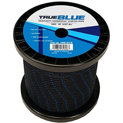 Stens 146-919 Starterseil, 5/32 Zoll Durchmesser, 30 m Länge, 5 Größen – Stretchseil für Laubmotor und Unkrautwacker, ziehen Sie hinter Pinne, Unkrautschneider, Zugharrow, und Zugschnurseil – schwarzes Seil Stens 146-919 Starterseil, 5/32 Zoll Durchmesser, 30 m Länge, 5 Größen – Stretchseil für Laubmotor und Unkrautwacker, ziehen Sie hinter Pinne, Unkrautschneider, Zugharrow, und Zugschnurseil – schwarzes Seil