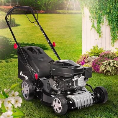 BRAST Benzin Rasenmäher mit Antrieb 3,0kW (4,1PS) 41cm Schnittbreite viele Modelle 4 Takt OHV Motor 25-75mm Schnitthöhe 40L Fangkorb Stahlgehäuse 16145 BRAST Benzin Rasenmäher mit Antrieb 3,0kW (4,1PS) 41cm Schnittbreite viele Modelle 4 Takt OHV Motor 25-75mm Schnitthöhe 40L Fangkorb Stahlgehäuse 16145