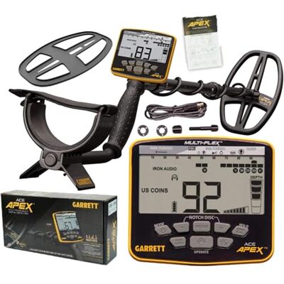 Garrett Metal Detectors Garrett ACE APEX 6 x 11 Multi-Freq Basic Metalldetektor Ultraleichtdetektor Multi-Frequency-Technologie Wasserdichte 6 × 11 "Viper-Spule Garrett Metal Detectors Garrett ACE APEX 6 x 11 Multi-Freq Basic Metalldetektor Ultraleichtdetektor Multi-Frequency-Technologie Wasserdichte 6 × 11 "Viper-Spule