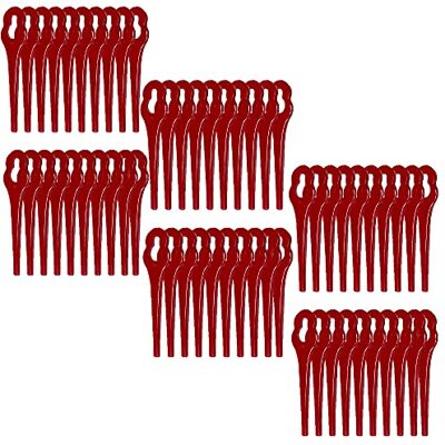 Grizzly Tools Ersatzmesser passend für Akku Rasentrimmer CT2000 Akku Sense Freischneider Rasen Kantenschneider Trimmermesser Nylonmesser (60 Stück) Grizzly Tools Ersatzmesser passend für Akku Rasentrimmer CT2000 Akku Sense Freischneider Rasen Kantenschneider Trimmermesser Nylonmesser (60 Stück)