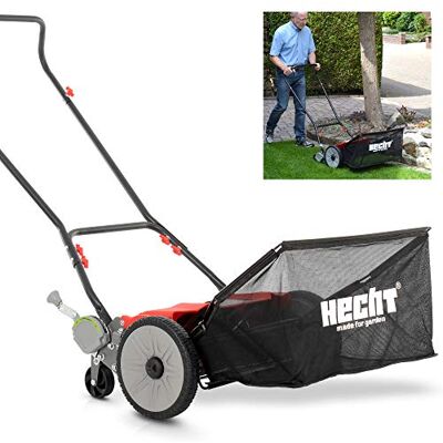Hecht Spindelmäher 46 cm – mit 50 L Grasfangkorb Handrasenmäher für englischen Rasen im Garten – leise und ohne Benzin, Strom oder Akku, inkl. Grasfangkorb Hecht Spindelmäher 46 cm – mit 50 L Grasfangkorb Handrasenmäher für englischen Rasen im Garten – leise und ohne Benzin, Strom oder Akku, inkl. Grasfangkorb