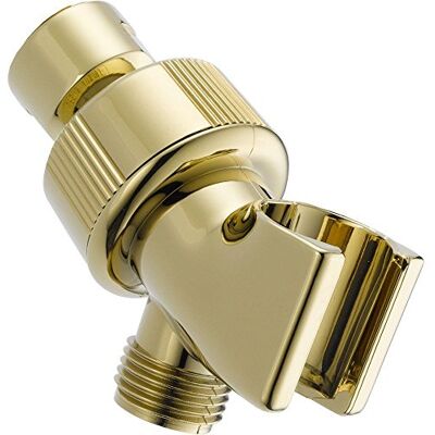 DELTA Faucet U3401-PB-PK Verstellbare Duscharmhalterung, poliertes Messing, 0,5 DELTA Faucet U3401-PB-PK Verstellbare Duscharmhalterung, poliertes Messing, 0,5