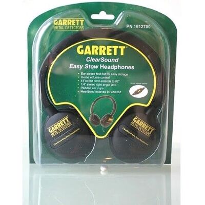 Garrett Metal Detectors Garrett – Metalldetektor – Kopfhörer CLEARSOUND mit Klinkenstecker 6,35 mm Garrett Metal Detectors Garrett – Metalldetektor – Kopfhörer CLEARSOUND mit Klinkenstecker 6,35 mm