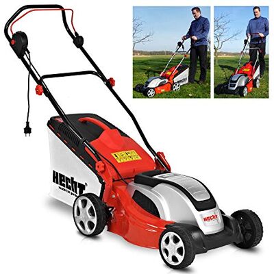 Hecht Elektrorasenmäher 1600 W 41 cm 50 L Fangkorb mit Mulchfunktion Elektro-Mäher mit 1600 Watt Motor, zentrale 7-fach Schnitthöheneinstellung 30-70 mm, für gepflegten Rasen Hecht Elektrorasenmäher 1600 W 41 cm 50 L Fangkorb mit Mulchfunktion Elektro-Mäher mit 1600 Watt Motor, zentrale 7-fach Schnitthöheneinstellung 30-70 mm, für gepflegten Rasen