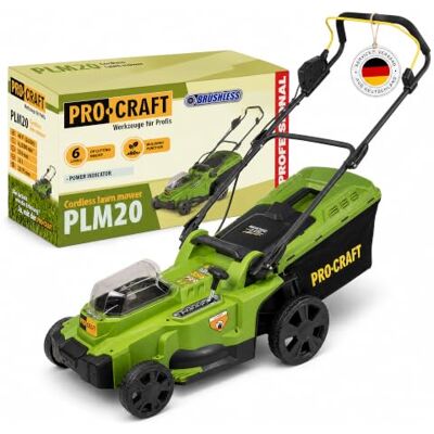 PRO CRAFT Procraft PLM20bb Akku Rasenmäher 40 V (2X 20 V) 370 mm Brushless Solo ohne Akku, ohne Ladegerät PRO CRAFT Procraft PLM20bb Akku Rasenmäher 40 V (2X 20 V) 370 mm Brushless Solo ohne Akku, ohne Ladegerät
