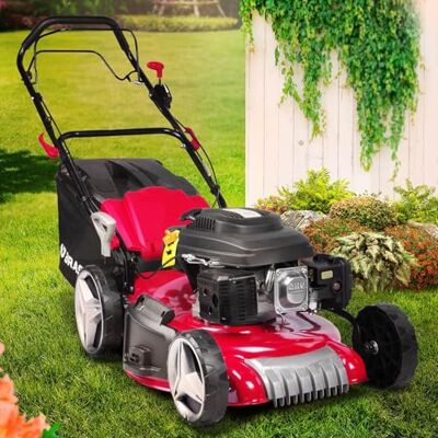 BRAST Benzin Rasenmäher mit Antrieb 3,5kW (4,76PS)-5,2kW(7PS) 46-51cm Schnittbreite viele Modelle TÜV 4 Takt OHV Motor 30-80mm Schnitthöhe 60L Fangkorb Stahlgehäuse RED LINE 7PS BRAST Benzin Rasenmäher mit Antrieb 3,5kW (4,76PS)-5,2kW(7PS) 46-51cm Schnittbreite viele Modelle TÜV 4 Takt OHV Motor 30-80mm Schnitthöhe 60L Fangkorb Stahlgehäuse RED LINE 7PS