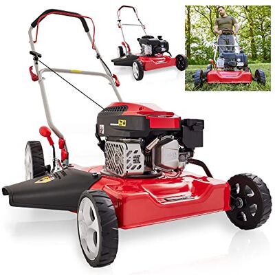 Hecht Benzin Mulchrasenmäher 51 cm – 4-Takt mit Seitenauswurf Benzinrasenmäher ohne Fangkorb mit Mulchfunktion, Seitenauswurf und 4-Takt Motor – für Rasen im Garten Hecht Benzin Mulchrasenmäher 51 cm – 4-Takt mit Seitenauswurf Benzinrasenmäher ohne Fangkorb mit Mulchfunktion, Seitenauswurf und 4-Takt Motor – für Rasen im Garten
