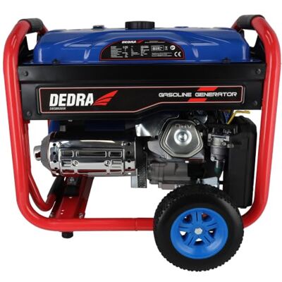 Dedra Benzin-Stromerzeuger, Stromaggregat, Generator Leistung 8,3 kW / 8300 W, Dauerleistung 8 kW / 8000 W, 4-Takt-OHV-Motor 459 cm³, AVR, Elektro- und Handstart, 230 V/400 V, 12 V/5 A, Überlastschutz Dedra Benzin-Stromerzeuger, Stromaggregat, Generator Leistung 8,3 kW / 8300 W, Dauerleistung 8 kW / 8000 W, 4-Takt-OHV-Motor 459 cm³, AVR, Elektro- und Handstart, 230 V/400 V, 12 V/5 A, Überlastschutz
