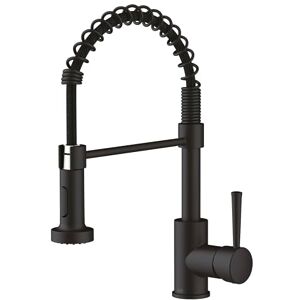 Lenz Niederdruck Küchenarmatur NOVA in Schwarz-matt – Mit Geschirrbrause und schwenkbarer Halterung – Anti-Fingerabdruck Oberfläche & nickelfrei – 46071951 Lenz Niederdruck Küchenarmatur NOVA in Schwarz-matt – Mit Geschirrbrause und schwenkbarer Halterung – Anti-Fingerabdruck Oberfläche & nickelfrei – 46071951