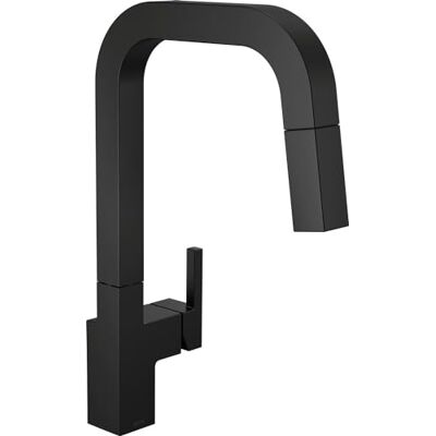 DELTA Faucet 19825LF-BL Junction Einhebel-Küchenarmatur zum Herunterziehen, Mattschwarz DELTA Faucet 19825LF-BL Junction Einhebel-Küchenarmatur zum Herunterziehen, Mattschwarz