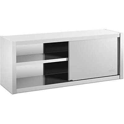 Royal Catering RCSSWC-150X45-S Edelstahl Hängeschrank 150 x 45 cm Wandhängeschrank Hängeoberschrank Royal Catering RCSSWC-150X45-S Edelstahl Hängeschrank 150 x 45 cm Wandhängeschrank Hängeoberschrank