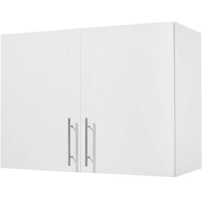 VEVOR Wandschrank für Waschküche, 2-stöckiger Wandhängeschrank mit Verstellbarer Ablage, Küchenschrank mit 2 Türen, für Küche Bad Wäscherei, 40,6 x 81,3 x 61 cm (T x B x H), Oberschrank Weiß VEVOR Wandschrank für Waschküche, 2-stöckiger Wandhängeschrank mit Verstellbarer Ablage, Küchenschrank mit 2 Türen, für Küche Bad Wäscherei, 40,6 x 81,3 x 61 cm (T x B x H), Oberschrank Weiß