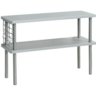 Kesper ® Küchen-Regal grau, Material: FSC®-Zertifiziert MDF & Metall, Maße: 55x20x38 cm, mit Gitter & 3 Haken, Zusatz-Ablage für Küche & Gewürze, Farbe: Grau 27835 Kesper ® Küchen-Regal grau, Material: FSC®-Zertifiziert MDF & Metall, Maße: 55x20x38 cm, mit Gitter & 3 Haken, Zusatz-Ablage für Küche & Gewürze, Farbe: Grau 27835