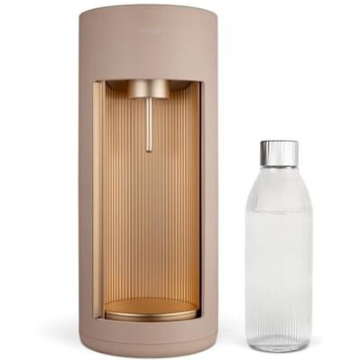 Mysoda : Glassy Wassersprudler Latte aus Holzkomposit und Aluminium mit 1L Glasflasche (ohne C02-Zylinder) Mysoda : Glassy Wassersprudler Latte aus Holzkomposit und Aluminium mit 1L Glasflasche (ohne C02-Zylinder)