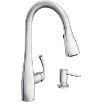 Moen Essie 87014 Küchenarmatur Chrom mit Seifenspender, ausziehbar Moen Essie 87014 Küchenarmatur Chrom mit Seifenspender, ausziehbar