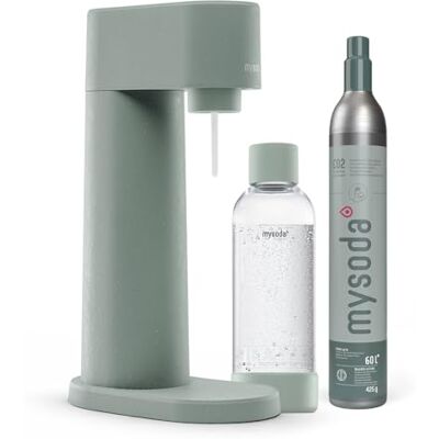 Mysoda : Woody Set Wassersprudler Salbeigrün (Pigeon) aus erneuerbarem Holzkomposit mit 1L Quick-Lock BPA-freier Plastikflasche (mit CO2-Zylinder) Mysoda : Woody Set Wassersprudler Salbeigrün (Pigeon) aus erneuerbarem Holzkomposit mit 1L Quick-Lock BPA-freier Plastikflasche (mit CO2-Zylinder)