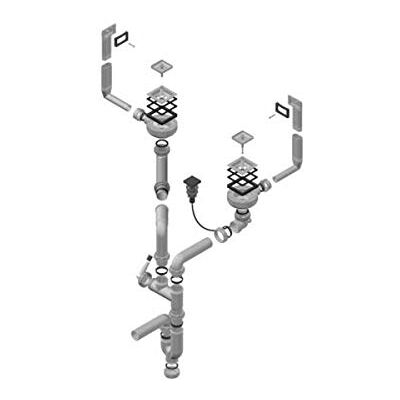 Alveus 1090864 Doppelsiphon Pupup von -1090864, grau Alveus 1090864 Doppelsiphon Pupup von -1090864, grau