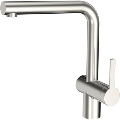 Alveus Küchenarmatur druckfest Armatur 360 Grad schwenkbar, Edelstahl-Effekt Alveus Küchenarmatur druckfest Armatur 360 Grad schwenkbar, Edelstahl-Effekt