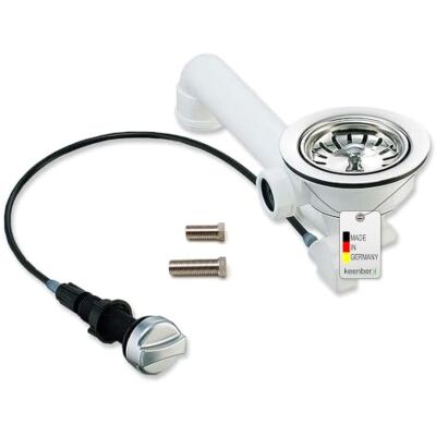 keenberk Siebkorb Spülenablauf Keramik 3 1/2 Zoll 2 Schrauben Mit 25 mm + 35 mm Hohlschraube für höhere Materialstärken, z. B. viele Keramikspülen Made in Germany keenberk Siebkorb Spülenablauf Keramik 3 1/2 Zoll 2 Schrauben Mit 25 mm + 35 mm Hohlschraube für höhere Materialstärken, z. B. viele Keramikspülen Made in Germany