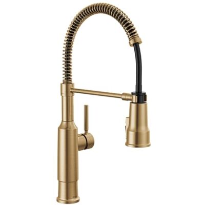 DELTA Wasserhahn Theodora Pro, kommerzieller Stil, Küchenarmatur mit herausziehbarem Sprüher, goldfarben, kommerzielle Küchenarmatur, Feder-Küchenarmatur, Küchenspüle, Champagnerbronze, DELTA Wasserhahn Theodora Pro, kommerzieller Stil, Küchenarmatur mit herausziehbarem Sprüher, goldfarben, kommerzielle Küchenarmatur, Feder-Küchenarmatur, Küchenspüle, Champagnerbronze,