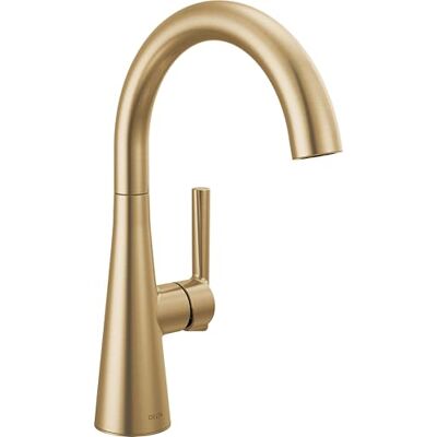 DELTA Faucet Bar-Wasserhahn, Gold, Bar-Spültisch-Wasserhahn, Einloch-Gold, Nassbar-Armaturen, Vorbereitungs-Waschbeckenarmatur, Wasserhahn für Barspüle, Champagnerbronze, 14882LF-CZ DELTA Faucet Bar-Wasserhahn, Gold, Bar-Spültisch-Wasserhahn, Einloch-Gold, Nassbar-Armaturen, Vorbereitungs-Waschbeckenarmatur, Wasserhahn für Barspüle, Champagnerbronze, 14882LF-CZ