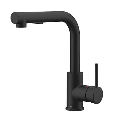 Lenz Küchenarmatur OLINA FLEX Schwarz-matt – Herausziehbare Geschirrbrause 2 Strahlarten, Kaltstart-Funktion, Pflegeleichte Oberfläche, Schnellbefestigung, Nickelfreie Wasserwege, 46071151 Lenz Küchenarmatur OLINA FLEX Schwarz-matt – Herausziehbare Geschirrbrause 2 Strahlarten, Kaltstart-Funktion, Pflegeleichte Oberfläche, Schnellbefestigung, Nickelfreie Wasserwege, 46071151