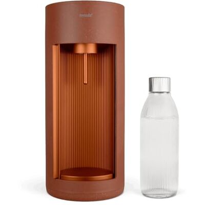 Mysoda : Glassy Wassersprudler Terracotta aus Holzkomposit und Aluminium mit 1L Glasflasche (ohne C02-Zylinder) Mysoda : Glassy Wassersprudler Terracotta aus Holzkomposit und Aluminium mit 1L Glasflasche (ohne C02-Zylinder)