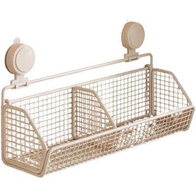 Generic Wall Hanging Basket Saugkupfer Ohne Bohren Küchen Organizer Regal Vintage Stabiler Drahtregal aus Eisen für Snacks & Gewürze – für den Einsatz auf der Arbeitsplatte Generic Wall Hanging Basket Saugkupfer Ohne Bohren Küchen Organizer Regal Vintage Stabiler Drahtregal aus Eisen für Snacks & Gewürze – für den Einsatz auf der Arbeitsplatte