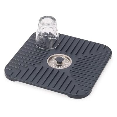 Joseph Joseph SinkShield Spülbecken-Schutzmatte mit Abflussstopfen, Schützt Spüle, Gläser, Geschirr, Abnehmbarer Stopfen, Rutschfest, Schnelles Abtropfen Joseph Joseph SinkShield Spülbecken-Schutzmatte mit Abflussstopfen, Schützt Spüle, Gläser, Geschirr, Abnehmbarer Stopfen, Rutschfest, Schnelles Abtropfen